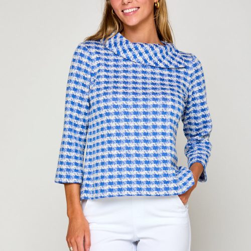 The Spencer Top in Blue Check