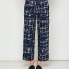 Midnight and white willow pant