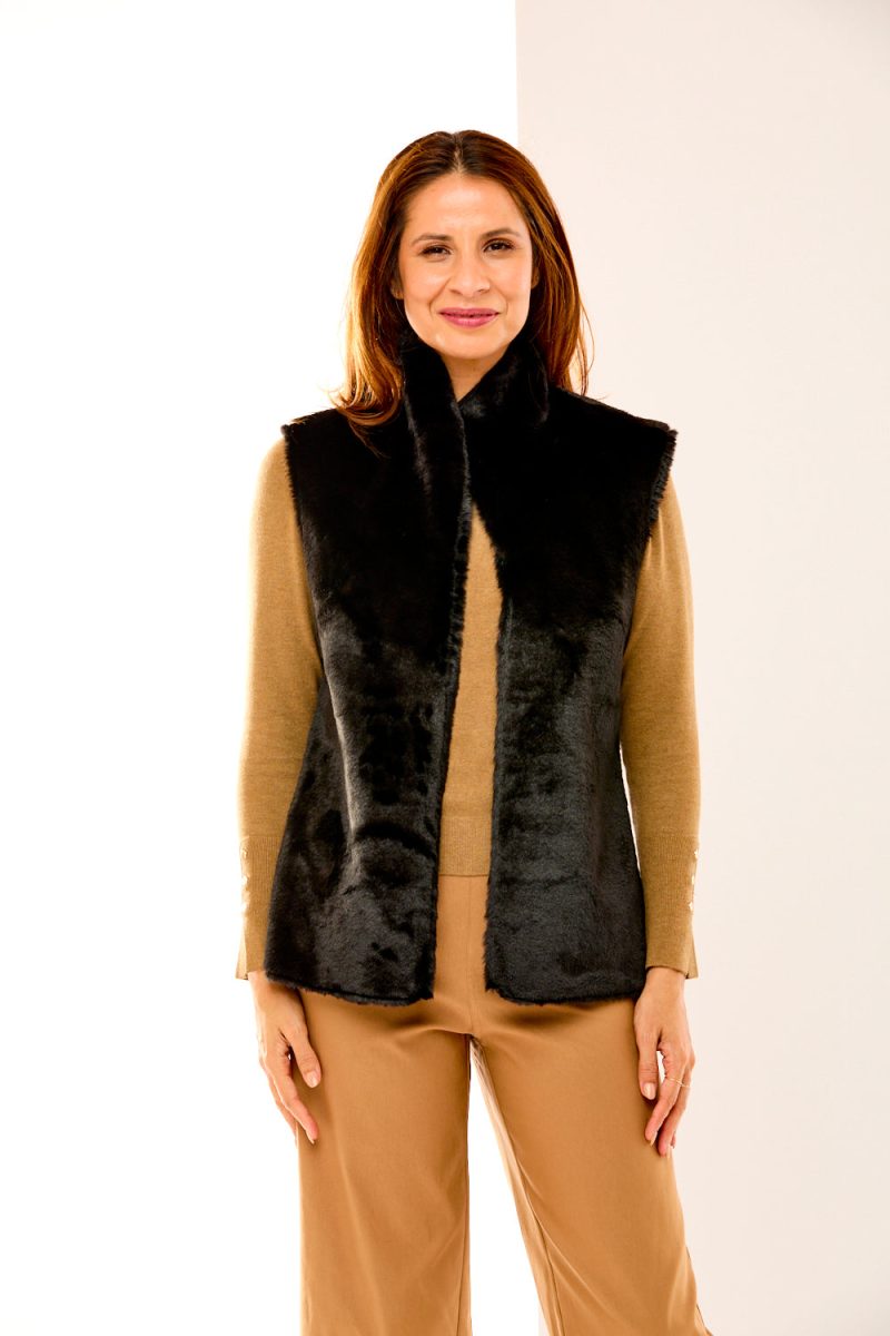 Faux Fur Reversible Vest