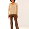 Brown faux leather pants