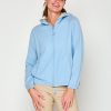 Woman in arctic cashmere hoodie