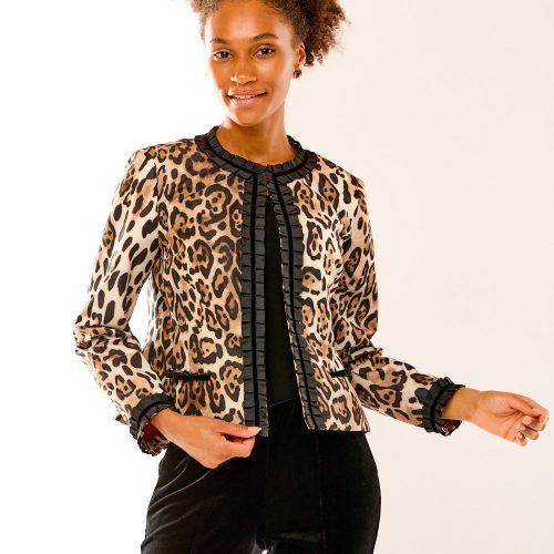 The Melody Jacket in Cheetah Moire