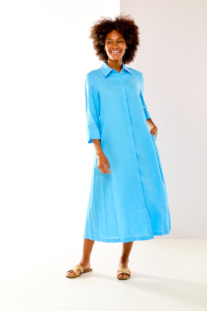 The Hollie Dress in Lakeview Linen