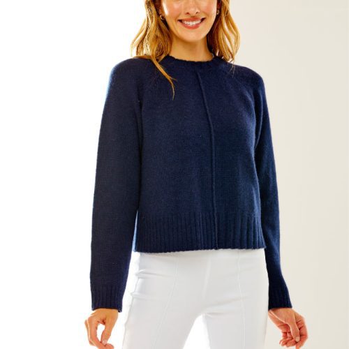 Raglan Pullover with Exposed Seam