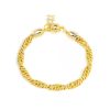 Gold braided bracelet