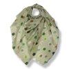 Green polka dot scarf