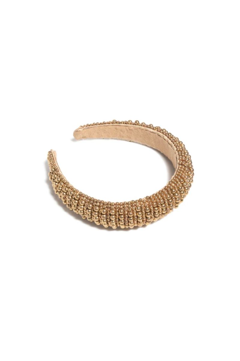 Gold beaded headband