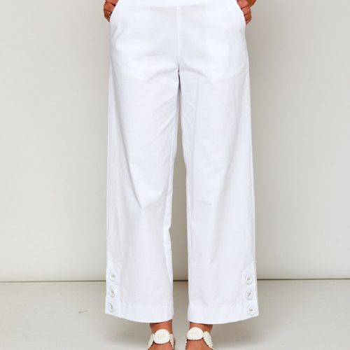 Woman in white pant