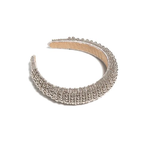 Silver beaded headband