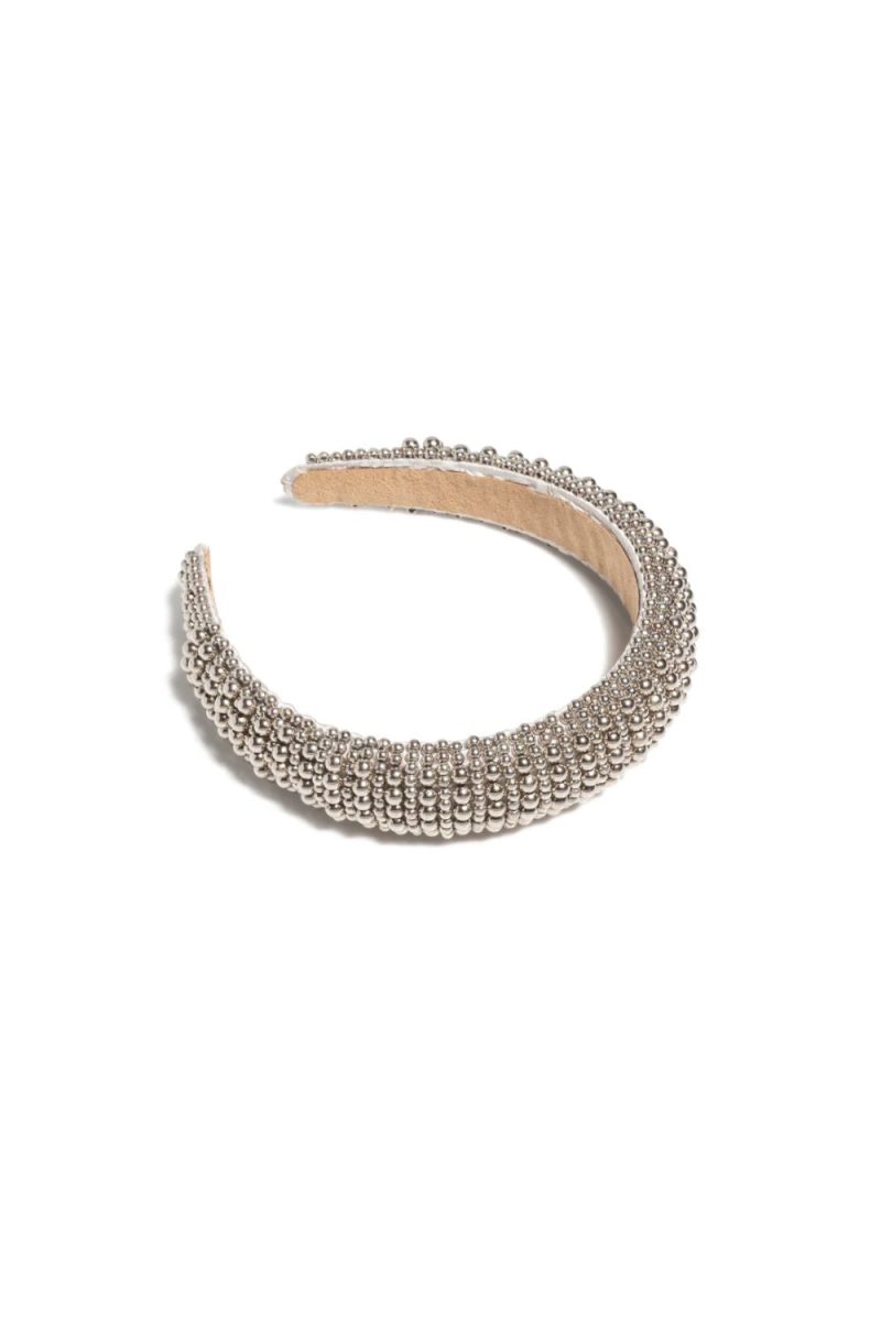 Silver beaded headband