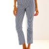 Woman in multi check pant