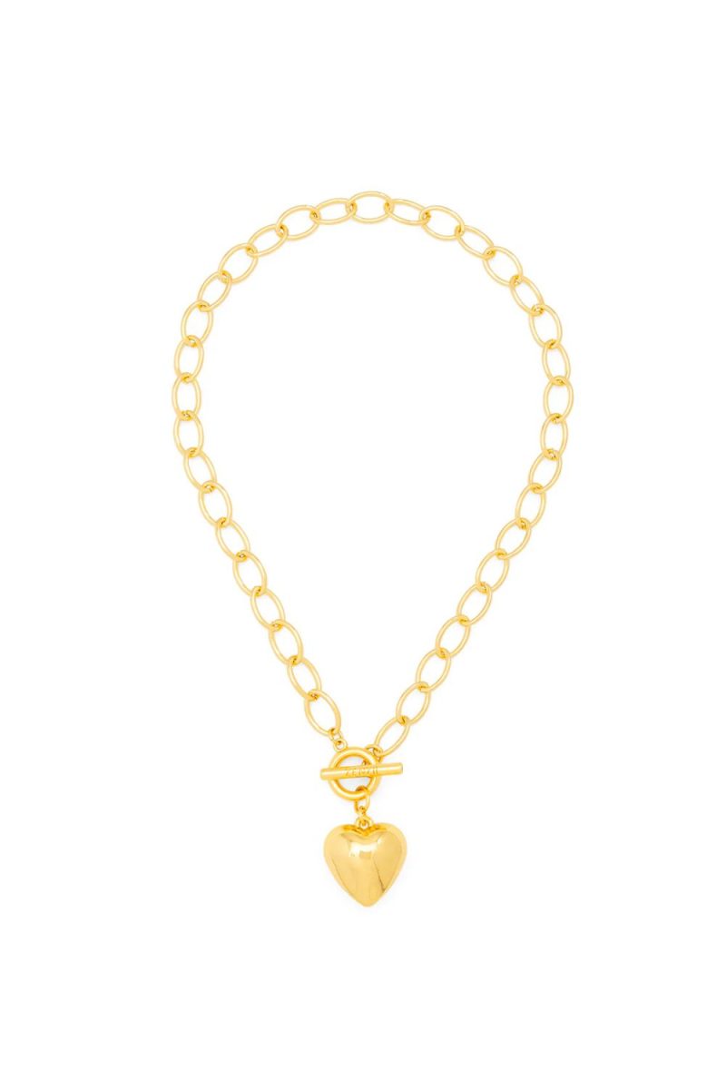 Gold heart necklace