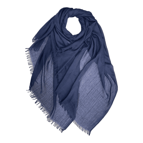 Navy Cotton Scarf