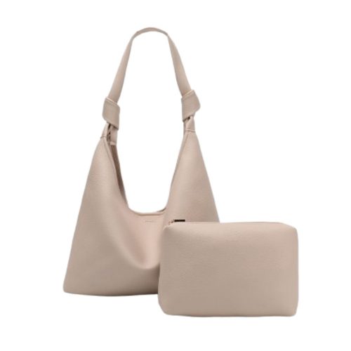 Cream shoulder bag