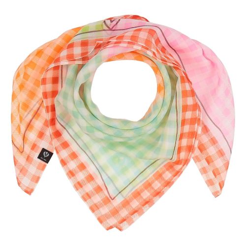 Multi gingham scarf