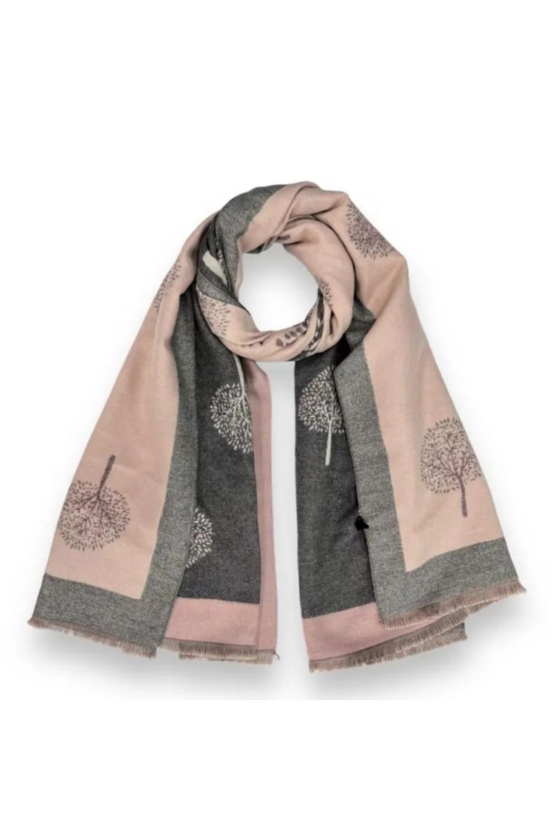 Mauve tree scarf