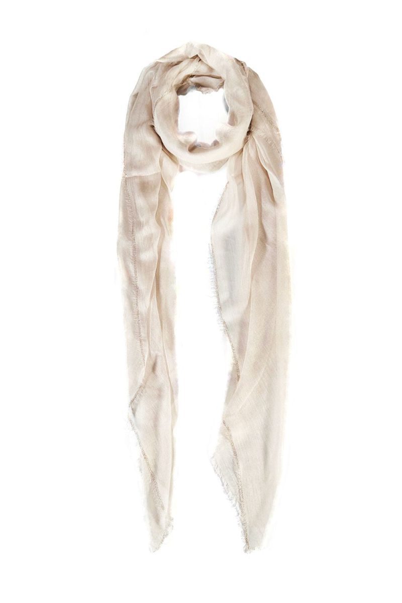 Rose gold cashmere glitter scarf