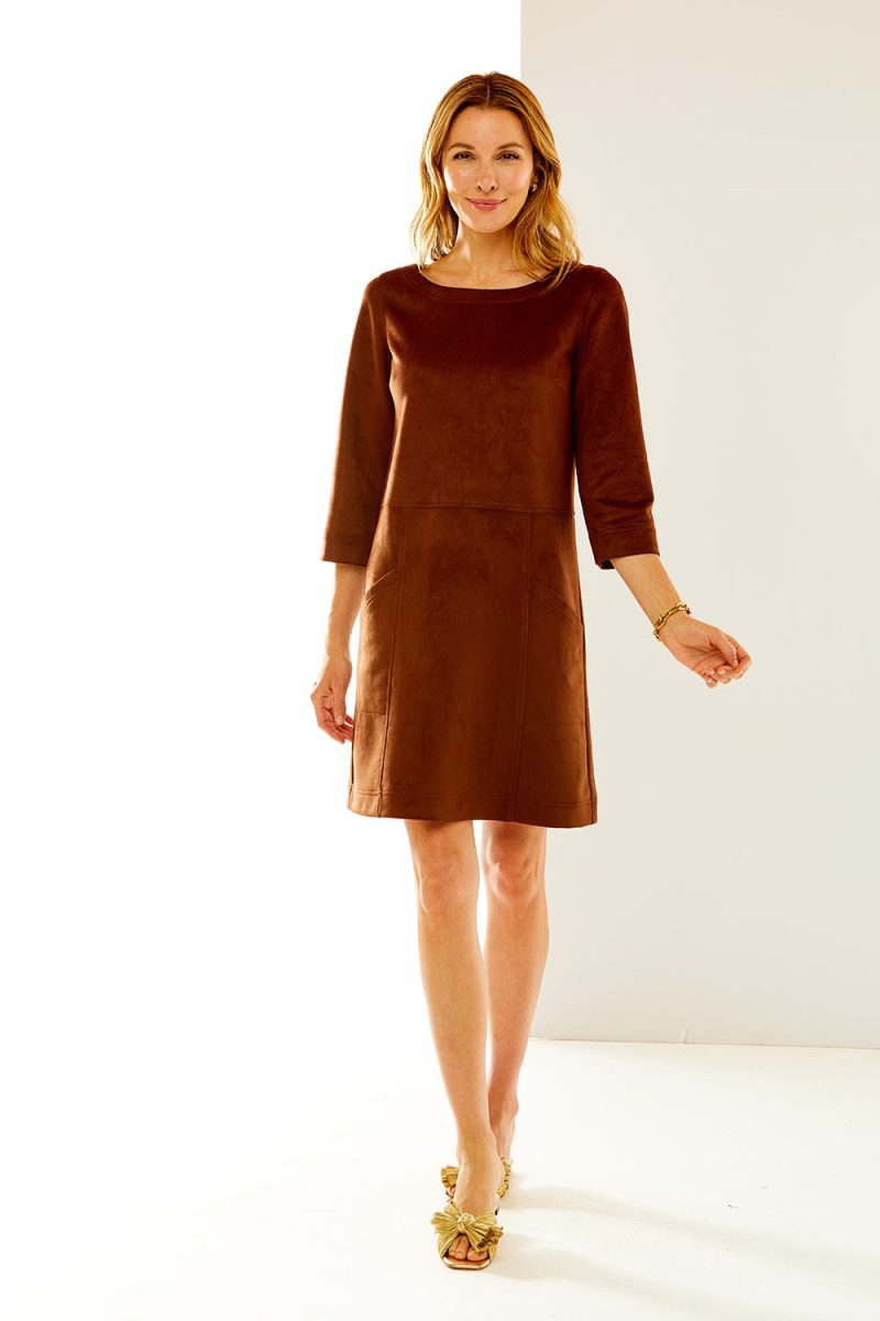 The Archer Dress in Chocolate