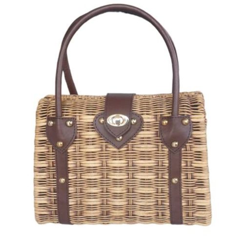 Rattan handbag