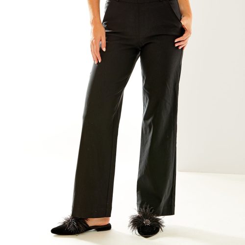 Woman in long black pants