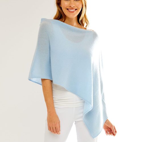 Arctic cashmere ruana