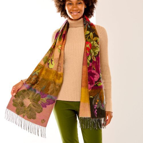 Botanical Floral Scarf