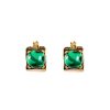 Gold and emerald earring