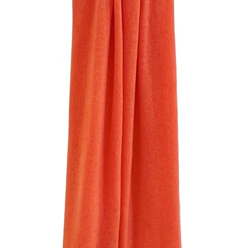 Coral cashmere scarf